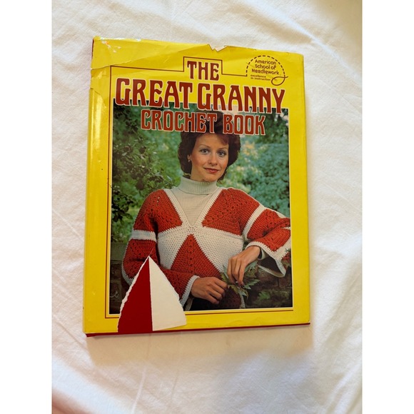 American School of Needlework Other - Vintage 1979 The Great Granny Crochet Book Hardcover 76 Patterns Granny Squares